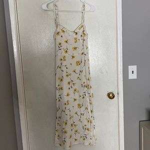 Forever 21 floral dress with slit